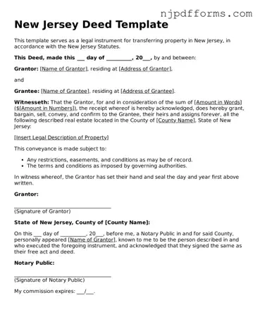 Attorney-Verified New Jersey Deed Document
