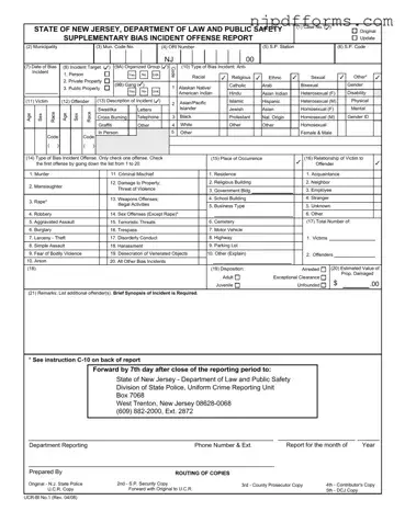 New Jersey Ucr Bi Form